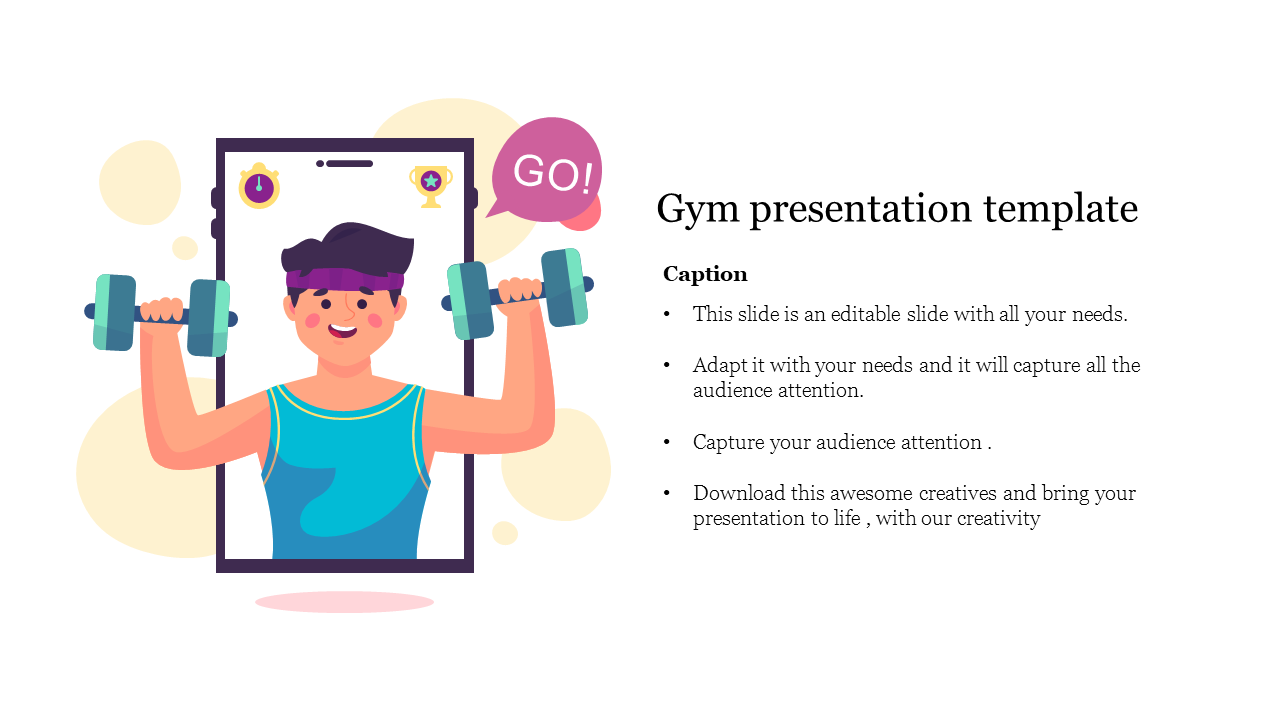 Gym Presentation Template For PowerPoint Presentation